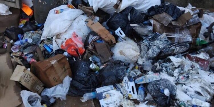 Port Kaituma garbage build-up (Team Mohamed's photo)