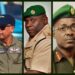 Guyana Defence Force members (L-R) Colonel Michael Shahoud, Lieutenant Colonel Michael Charles, Lieutenant Colonel Sean Welcome, Retired Brigadier Gary Beaton and Sergeant Jason Khan