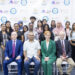 (Front row seated, left to right) ExxonMobil Guyana Limited President Alistair Routledge, representing the Greater Guyana Initiative; Guyana Minister of Health Hon. Dr. Frank Anthony; and Dr. Rachel Vreeman and Dr. Jeb Weisman of the Mount Sinai Health System, with students from the inaugural class of the Guyana Digital Health Training Institute in Georgetown, Guyana. Credit: Courtesy of the Ministry of Health, Guyana