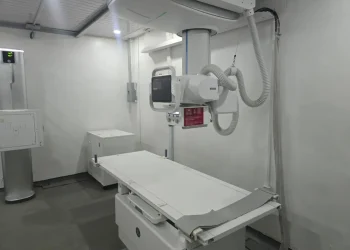 The new digital X-ray machine at Charity Hospital