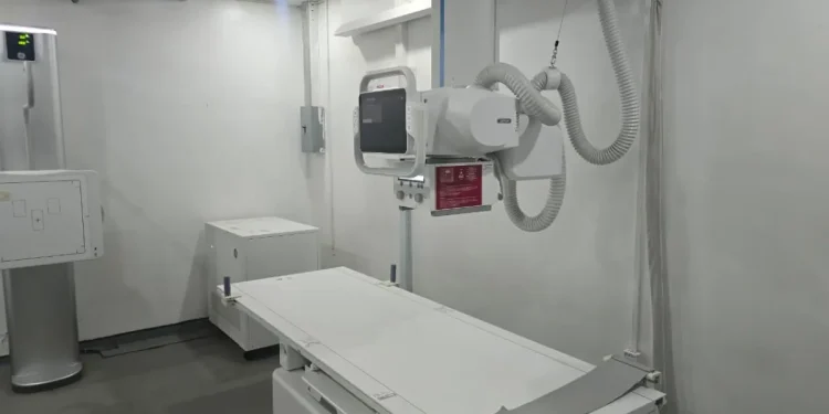 The new digital X-ray machine at Charity Hospital