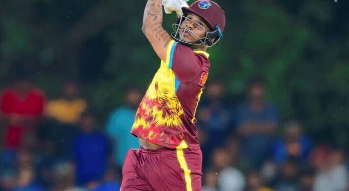 OUT: West Indies Evin Lewis. - AP PHOTO