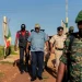 PM Phillips, along with senior GDF and GPF members, during his visit to Region One