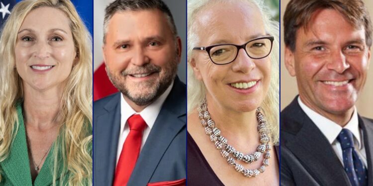 L-R US Ambassador; High Commissioner for Canada, UK High Commissioner, EU Representative (Credible Source Photo)