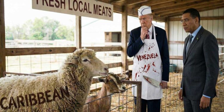 "The Same Knife That Stick Goat, Gwine Stick Sheep" (AI generated image)