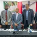 Board Member Peter Pompey (far left), along with the GMSA’s President, Rafeek Khan, Vice President, Ramsay Ali, Executive Director, Govindra Raghubansi, and board member Zahid Khan