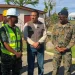 Prime Minister Holness engaging with GDF members at White House, Westmoreland