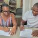 L-R FGM Councillor Shondell Jerrick and WIN Councillor Mark Goring signing the resolution today (Jan 22, 2026)