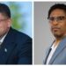 L-R WIN Leader Azruddin Mohamed and APNU Leader Dr. Terrence Campbell