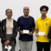 (L-R) Anthony Drayton, Jessica Callendar,Rawle Allicock, Kyle Couchman, Aidan Tinnie, Roberto Neto