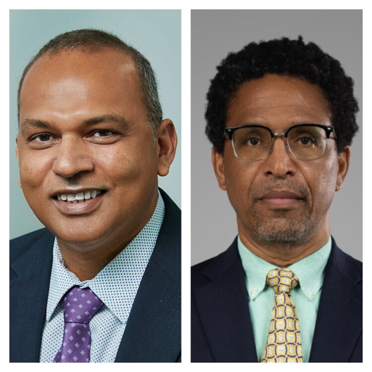 Dr. Frank Anthony, Minister of Health an Dr. Terrence Campbell Leader of APNU Leader in Parliament