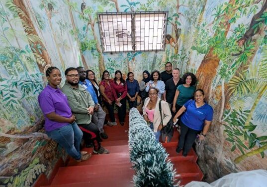 An eDNA training session held at the University of Guyana, led by Dr Jerome Murienne, Dr Louise Brousseau and Dr Gyanpriya Maharaj, and attended by representatives from the natural resources management sectors, as well as graduate students and faculty of the University of Guyana.