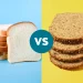Whole wheat bread typically offers more nutrients than white bread.
Design by Verywell Health; Getty Images