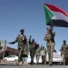 Sudanese army soldiers parade in the streets of Omdurman, a district of Khartourn, Sudan Wednesday 31. Dec. 2025, to mark the 70th anniversary of the Sudan Independence. (AP Photo/ Marwan Ali)