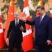 Canadian Prime Minster Mark Carney, left, meet with China President Xi Jinping.