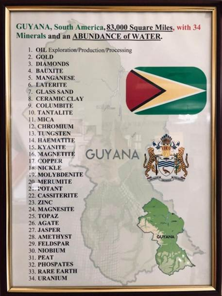 2017 Photo. At Guyana Embassy in KUWAIT. LOBBY. For Our “ SHOW, TELL & KNOW Program.”