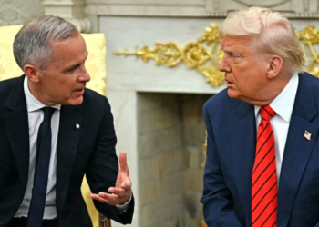 Carney's speech was widely viewed as responding to Trump's recent actions.Jim Watson / AFP via Getty Images