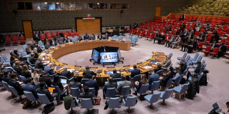 UN Photo/Manuel Elías A wide view of the Security Council open debate on the rule of law.