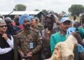 UNMISS/Mach Samuel To help reduce tensions and improve livelihoods, UNMISS Indian peacekeepers conducted veterinary camps in Jonglei State to treat diseases, provided preventive care and free medicines.