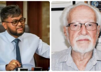 L-R Ubraj Narine, Kit Nascimento