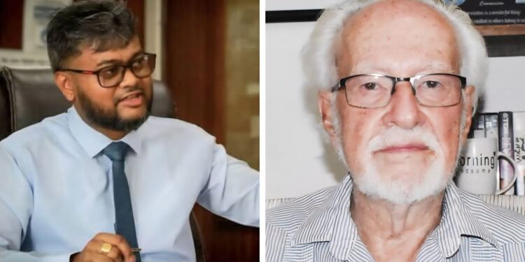 L-R Ubraj Narine, Kit Nascimento