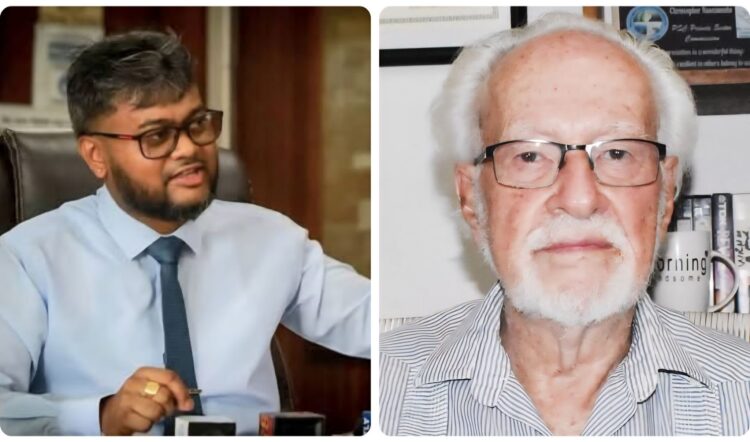 L-R Ubraj Narine, Kit Nascimento