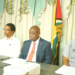 L-R APNU MP Nina Flu-Bess, Dr. Terence Campbell Lead Parliamentarian, PNCR Leader Aubrey Norton and MP Ganesh Mahipaul