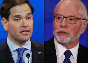 US Secretart of State Marco Rubio and billionaire investor Paul Singer