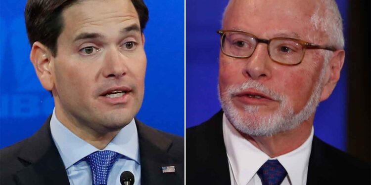 US Secretart of State Marco Rubio and billionaire investor Paul Singer