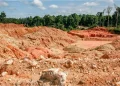Bauxite mining in Guyana
