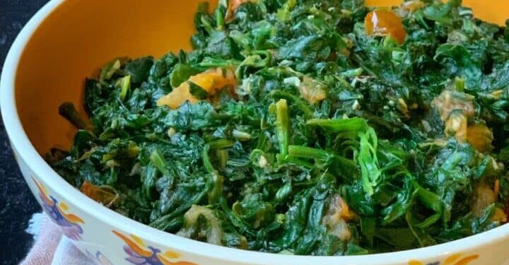 Guyanese Bhaji (Sautéed Spinach)