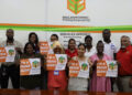 Mr. Mohamed Shazim Ibrahim, CEO of the Small Business Bureau, alongside the entrepreneurs who received their sponsorship packages at the bureau’s head office.
