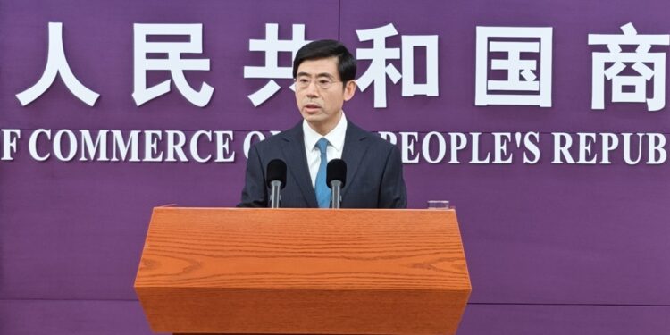 He Yadong, a spokesperson of China's Ministry of Commerce Photo: Yin Yeping/GT