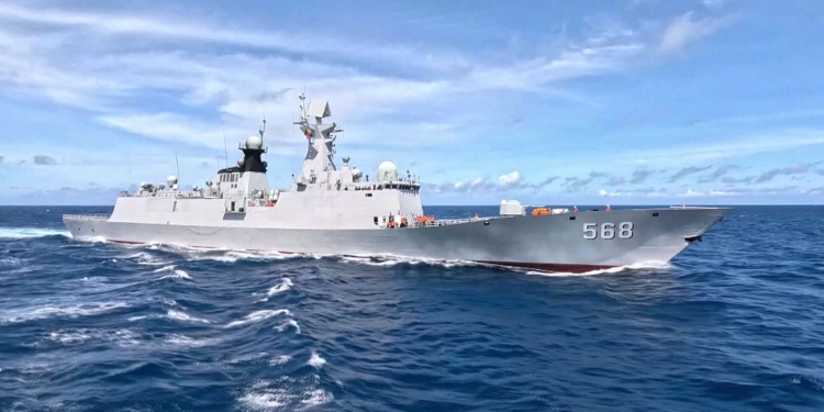 File photo of a vessel during a previous patrol in the territorial waters of the South China Sea. /VCG