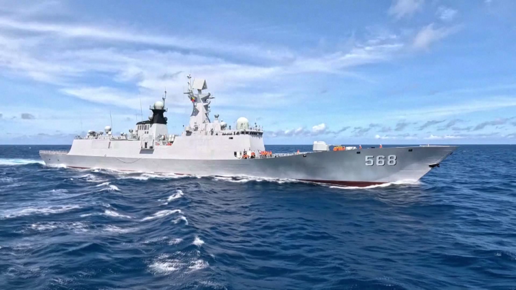 File photo of a vessel during a previous patrol in the territorial waters of the South China Sea. /VCG