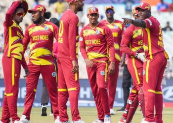 IMAGE: Consistency and rising up to the occasion will be paramount for the West Indies when they take on Zimbabwe in the T20 World Cup Super Eight match in Mumbai on Monday. Photograph: ANI