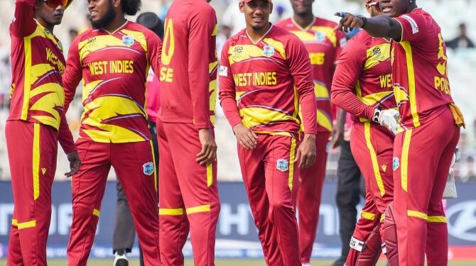 IMAGE: Consistency and rising up to the occasion will be paramount for the West Indies when they take on Zimbabwe in the T20 World Cup Super Eight match in Mumbai on Monday. Photograph: ANI