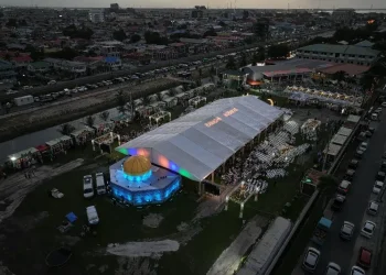 A bird’s eye view of the Ramadan Village