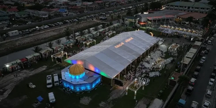 A bird’s eye view of the Ramadan Village