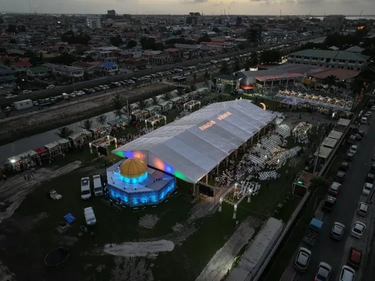 A bird’s eye view of the Ramadan Village