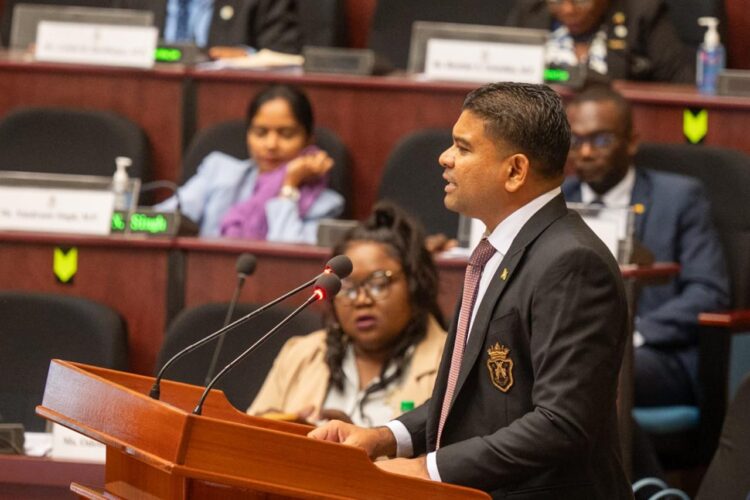 Hon. Azruddin I. Mohamed, M.P. - Leader of the Opposition making his presentation of Budget Debate on Feb 6, 2026