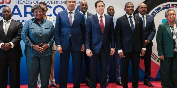 U.S. Secretary of State Marco Rubio participates in a group photo with Caribbean Community (CARICOM) heads of government in Basseterre, Saint Kitts and Nevis, on Wednesday, Feb. 25, 2026. JONATHAN ERNST POOL/AFP via Getty Images

Read more at: https://www.miamiherald.com/news/nation-world/world/americas/cuba/article314847434.html#storylink=cpy