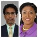 L-R APNU Lead Parliamentarian Dr. Terrence Campbell and FGM Parliamentarian Amanza Walton-Desir