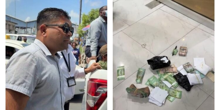 Leader of the Opposition and WIN, Azruddin Moahmed and evidence of the police raid on Wed Feb 11, 2026