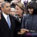 President Bharrat Obama and First Lady Michelle Obama at the January 2013 swearing in