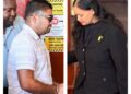 Opposition Leader Azruddin Mohamed and Magistrate Judy Latchman