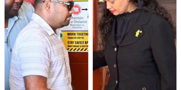 Opposition Leader Azruddin Mohamed and Magistrate Judy Latchman