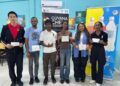 Prize Winners ( L to R) Alexander Zhang, FM Anthony Drayton, CM Sachin Pitamber, Ciel Clement, WCM Sasha Shariff, WCM Jessica Callendar