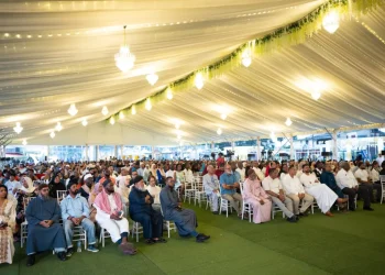 A section of the gathering at the opening of the Ramadan Village at the Muslim Youth Organisation (MYO)