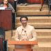 Dr. Terrence Campbell MP (APNU Lead Parliamentarian) during his budget presentation, Thursday Feb 5, 2026